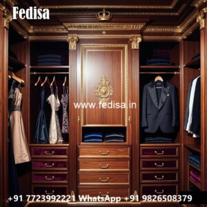 Modern Wardrobe Design with Sleek Storage No-3713