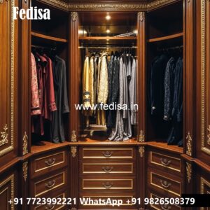Elegant Wardrobe Design with Custom Shelves No-3768