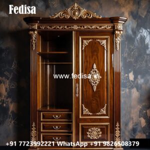 Elegant Wardrobe Design with LED Accents No-3778