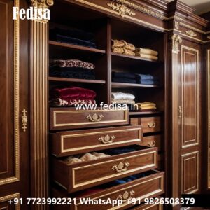 Premium Wardrobe Design with Wooden Texture No-3781