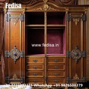 Stylish Wardrobe Design with Sleek Texture No-3815