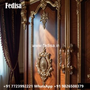 Stylish Wardrobe Design with Premium Wood Finish No-3831