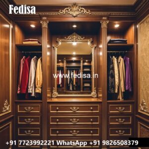 Contemporary Wardrobe Design with Sleek Doors No-3841