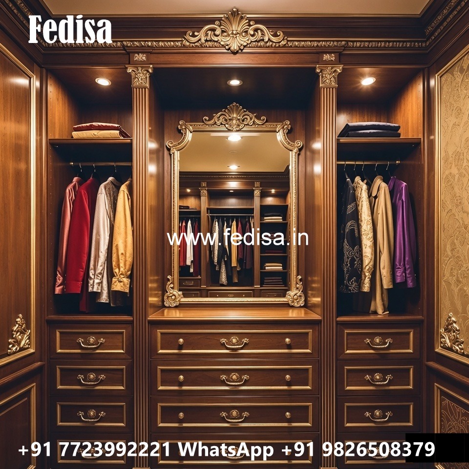Contemporary Wardrobe Design with Sleek Doors No-3841