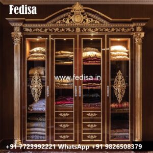 Elegant Wardrobe Design with Modern Features No-3842