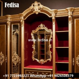 Luxury Wardrobe Design with Mirror Elegance No-3851