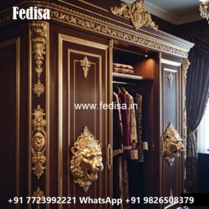 Traditional Wooden Wardrobe Design for Homes No-4199