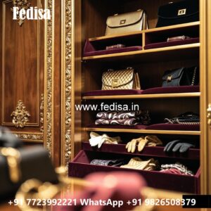 Classic Wardrobe Design with Mirror Doors No-4205