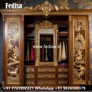Traditional Wardrobe Design with Luxury Finish No-4208