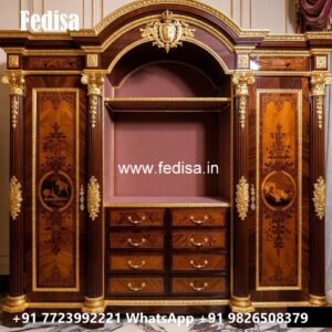 Classic Wardrobe Design with Rich Wood Finish No-4235