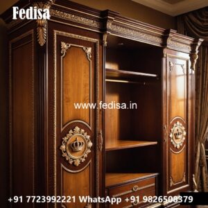 Wooden Wardrobe Design with Classic Elegance No-4245