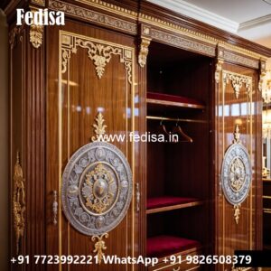 Antique Wooden Wardrobe Design for Homes No-4252