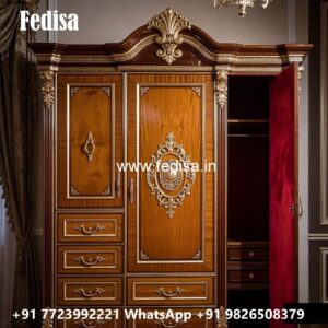 Luxury Classic Wardrobe with Decorative Doors No-4263