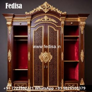 Traditional Wooden Wardrobe with Luxury Finish No-4285