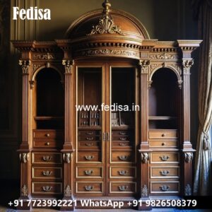 Classic Bedroom Wardrobe with Rich Texture No-4290