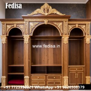 Classic Wooden Wardrobe with Decorative Beauty No-4302