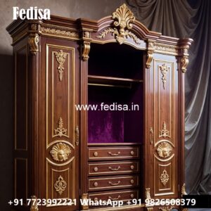 Royal Wardrobe Design with Premium Wood No-4307