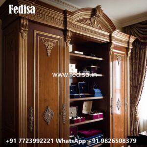 Vintage Wooden Wardrobe with Elegant Finish No-4314