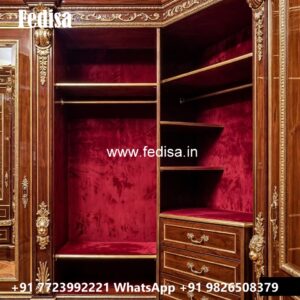 Traditional Wardrobe Design with Elegant Storage No-4320