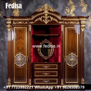 Classic Wooden Wardrobe with Elegant Decor No-4327