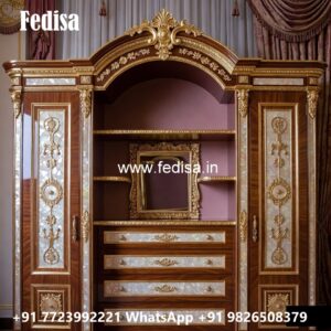 Classic Closet Design with Rich Wooden Finish No-4338