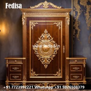 Traditional Wardrobe Design with Royal Style No-4340