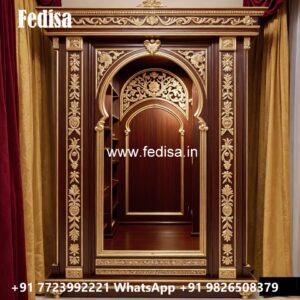 Elegant Wardrobe Design with Rich Wood Texture No-4352