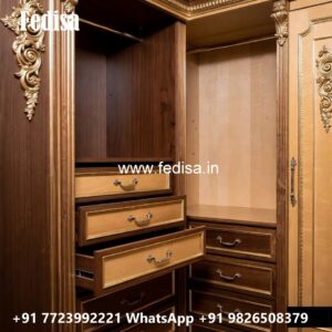 Elegant Bedroom Closet with Wooden Beauty No-4358