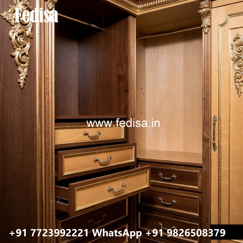 Elegant Bedroom Closet with Wooden Beauty No-4358