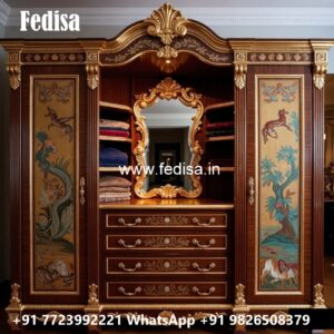 Traditional Wardrobe Design with Wooden Elegance No-4381