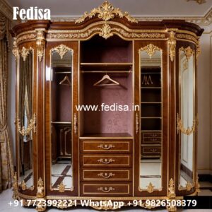 Elegant Wardrobe Design with Antique Inspiration No-4388