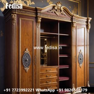 Vintage Wooden Closet with Luxury Touch No-4405