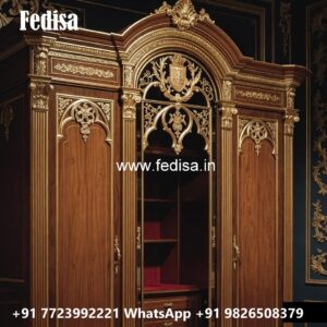 Luxury Traditional Wardrobe with Mirror Finish No-4408