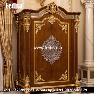Elegant Wardrobe Design with Decorative Storage No-4441