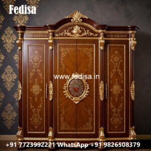 Antique Wooden Wardrobe with Elegant Finish No-4465
