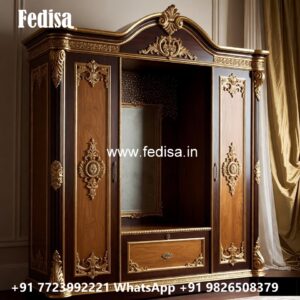 Vintage Wooden Closet with Premium Texture No-4474