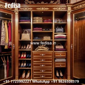 Beautiful Wardrobe Design with Mirror Finish No-4508