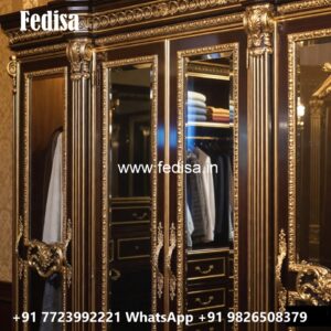 Stunning Wardrobe Design with Decorative Panels No-4521