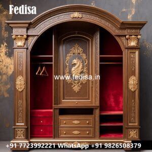 Modern Wardrobe Design with Open Shelving No-4531