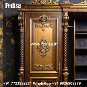 Elegant Wardrobe Design with Smart Features No-4581