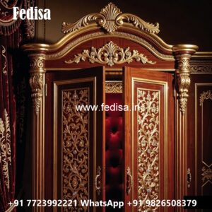 Stylish Wardrobe Design with Wooden Texture No-4582