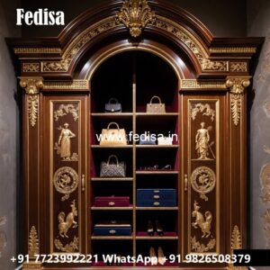 Elegant Wardrobe Design with Sliding Doors No-4610