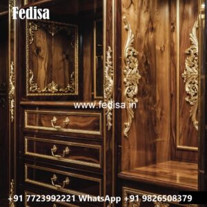 Sliding Wardrobe Design with Elegant Finish No-4614