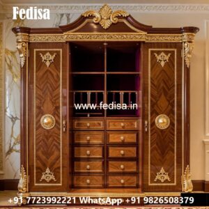 Elegant Wardrobe Design with Decorative Style No-4618