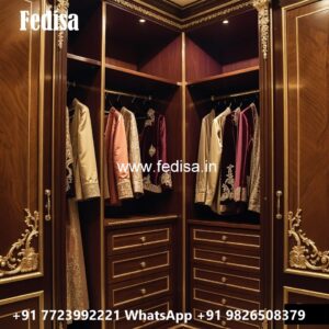 Modern Wardrobe Design with Decorative Panels No-4706