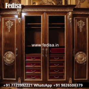 Smart Wardrobe Design with Elegant Storage No-4725