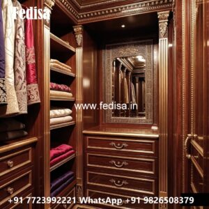 Luxury Wardrobe Design with Contemporary Layout No-4733