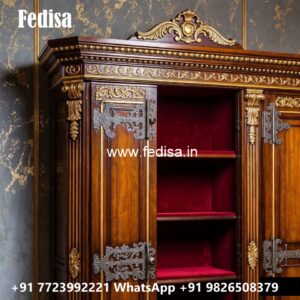 Stylish Sliding Wardrobe Design with Glass Finish No-4738