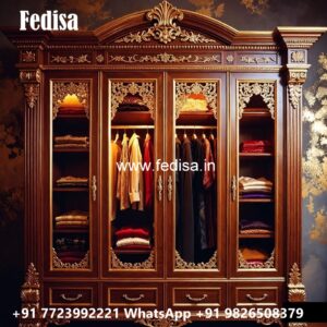 Modern Wardrobe Design with Elegant Shelving No-4757