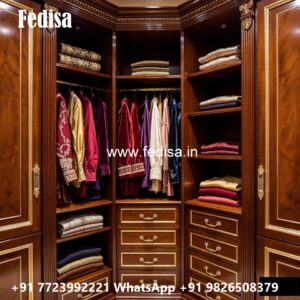 Stylish Wardrobe Design with Custom Features No-4765